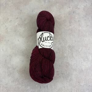 Destash Yarn Plucky Knitter Primo Fingering Weight Full Bodied Red Hand Dyed